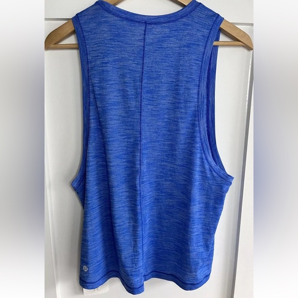 Lululemon NWT Cardio Squad Tank II Size 8 Heathered Blue - Picture 4 of 5